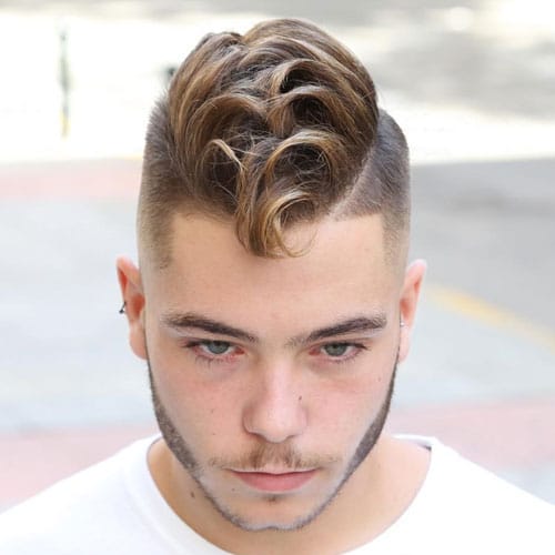 Faux-Hawk-with-High-Fade-and-Line-Up