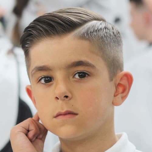 Haircuts-For-Boys-High-Fade-with-Hard-Side-Part